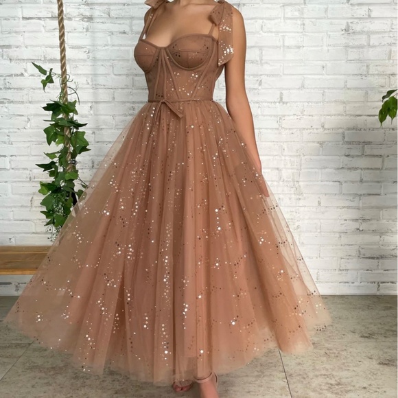 Teuta Matoshi Gold Sand Dress - Picture 4 of 5